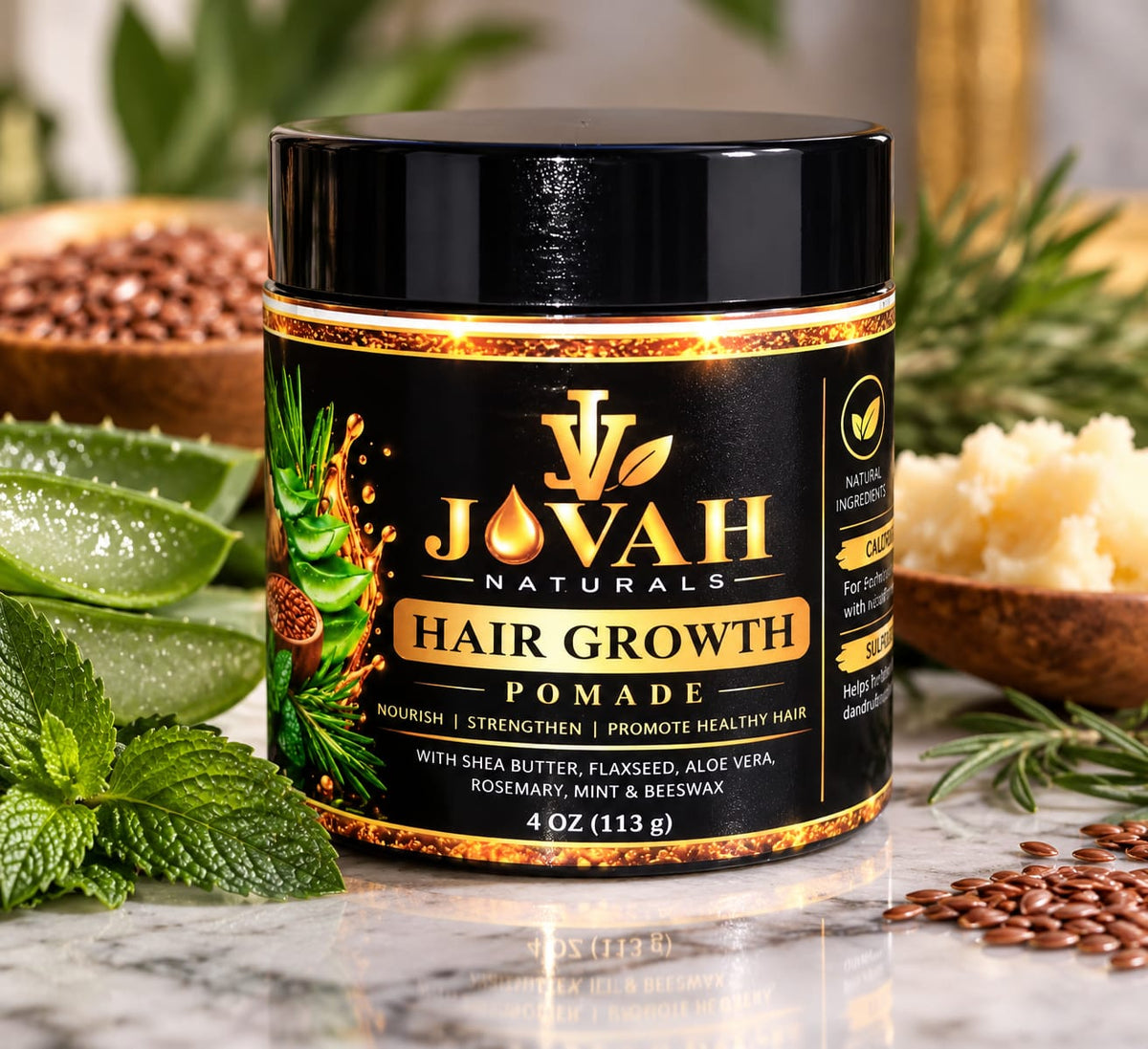 Jovah Naturals Hair Growth Pomade ā 4 oz